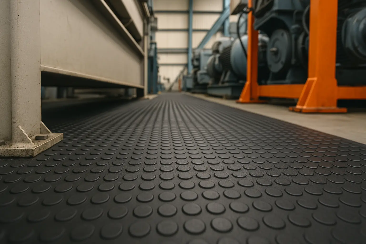 pavimento antiscivolo in gomma per industria