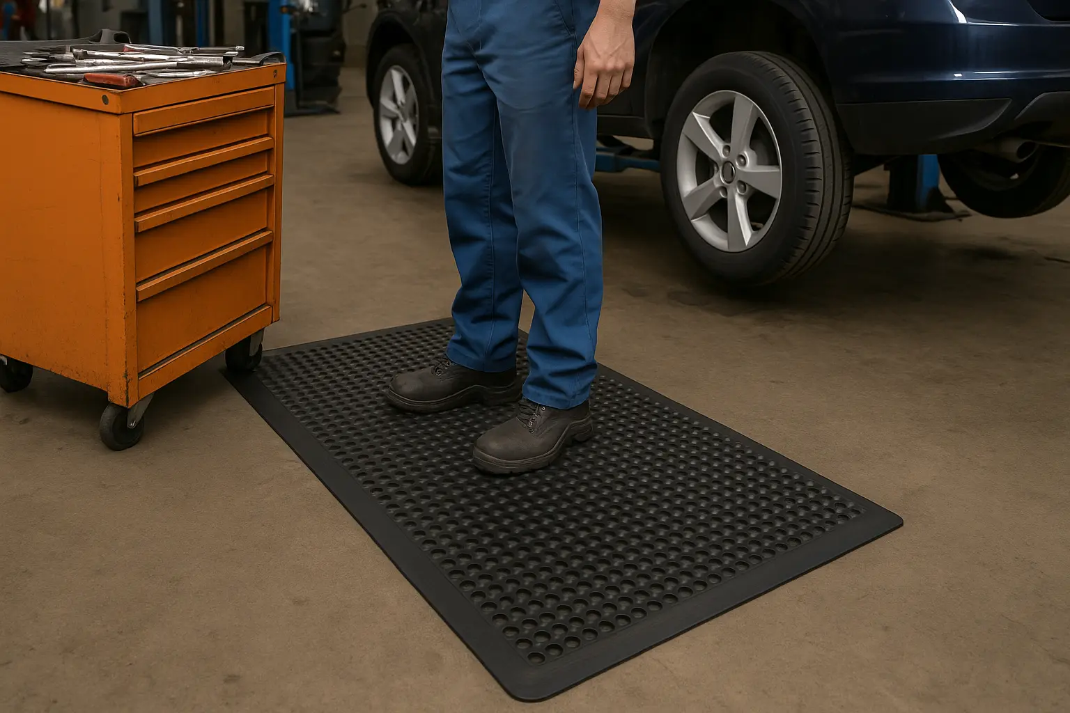 tappeti-antifatica-officine-meccaniche-01 Tappeti per officine meccaniche: sicurezza e durata